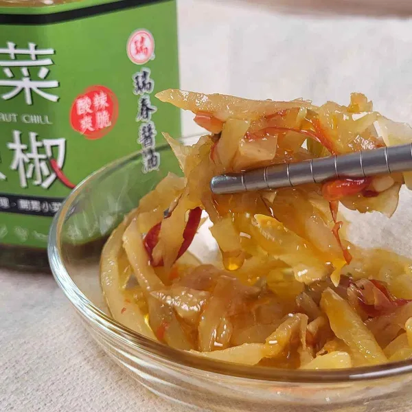 新北市農會真情食品館_瑞春-酸菜辣椒170g