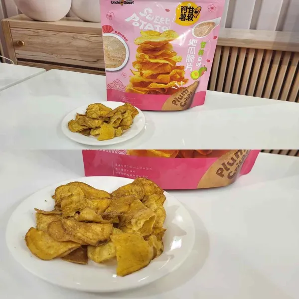 新北市農會真情食品館_阿甘薯叔地瓜脆片-甘梅口味(全素)150g