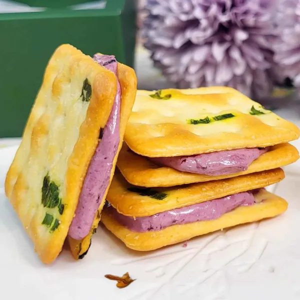 新北市農會真情食品館_好樂農莊-藍莓牛軋餅禮盒★在叢紅ㄟ國產藍莓製成★