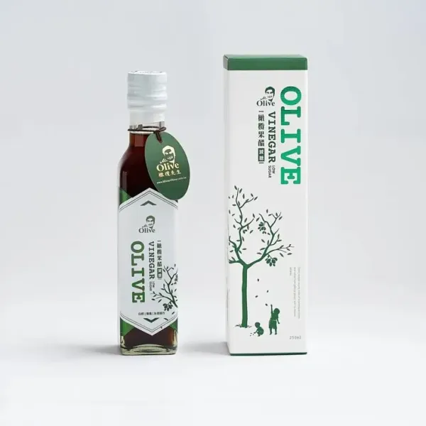 新北市農會真情食品館_橄欖先生-橄欖果醋OLIVE VINEGAR(250MLx2罐)