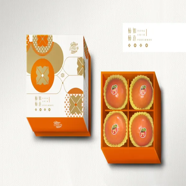 新北市農會真情食品館_【東勢農會】柿柿如意(9.5-10.4兩)4粒禮盒