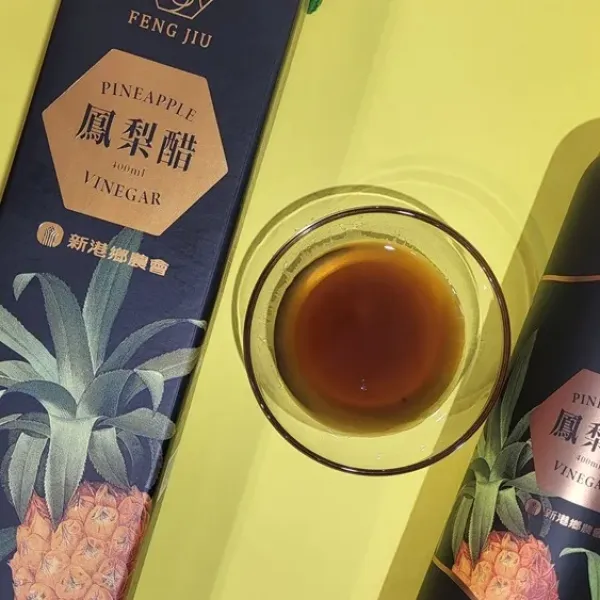 新北市農會真情食品館_新港鄉農會-鳳九鳳梨醋(400mlX2罐)