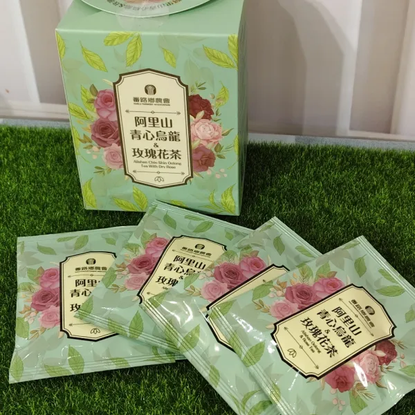 新北市農會真情食品館_番路農會-阿里山青心烏龍&玫瑰花茶(10包)