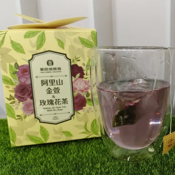 新北市農會真情食品館_番路農會-阿里山金萱&玫瑰花茶(10包)