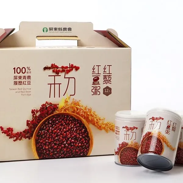 新北市農會真情食品館_紅藜紅豆粥禮盒12罐