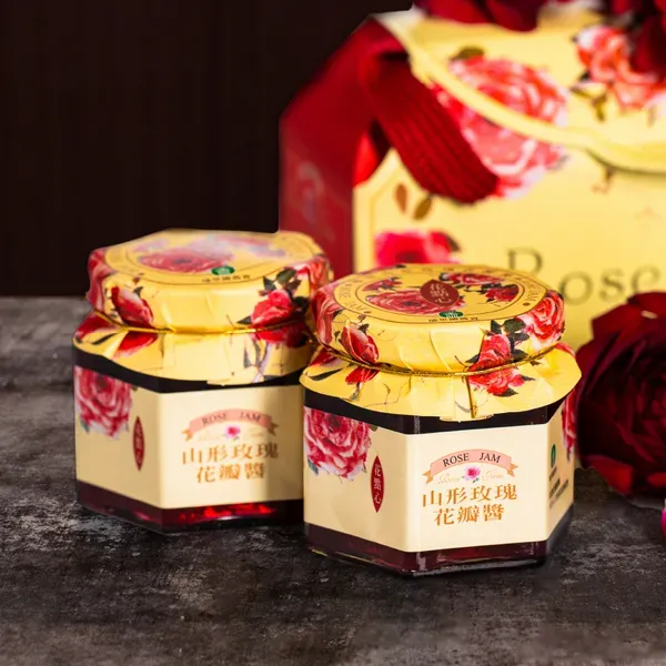 新北市農會真情食品館_山形花點心玫瑰花瓣醬禮盒(150g*2罐/盒)