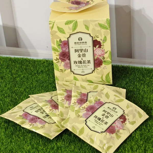 新北市農會真情食品館_番路農會-阿里山金萱&玫瑰花茶(10包)