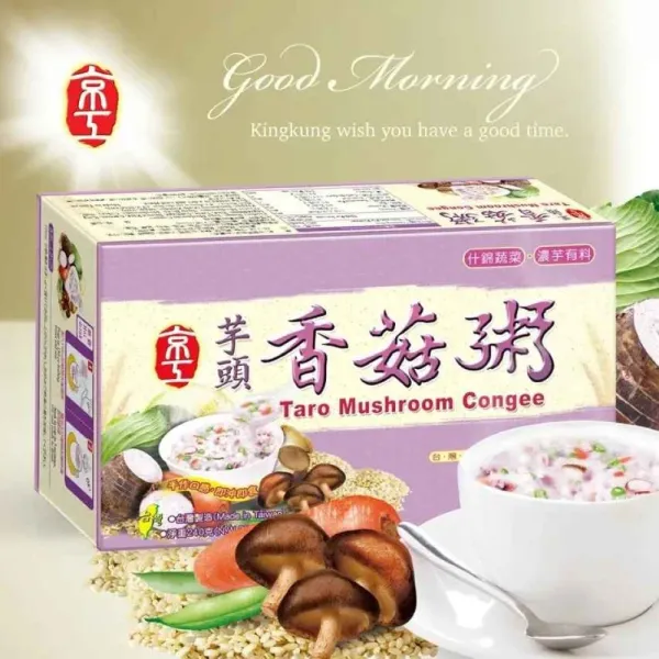 新北市農會真情食品館_京工-芋頭香菇粥(30gx8包)★純素食★