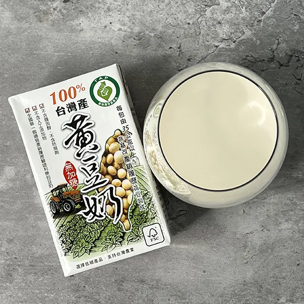新北市農會真情食品館_100%台灣產黃豆奶-無糖(箱)250ml*24瓶★產銷履歷★