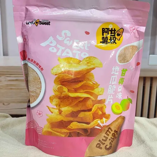 新北市農會真情食品館_阿甘薯叔地瓜脆片-甘梅口味(全素)150g