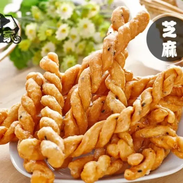 新北市農會真情食品館_合家-手工麻花捲(芝麻)190g