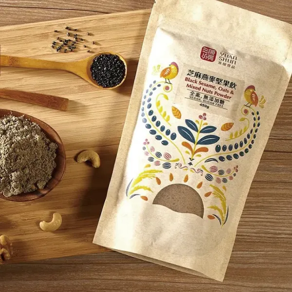 新北市農會真情食品館_源順-芝麻燕麥堅果飲(無添加糖)(400g)-全素