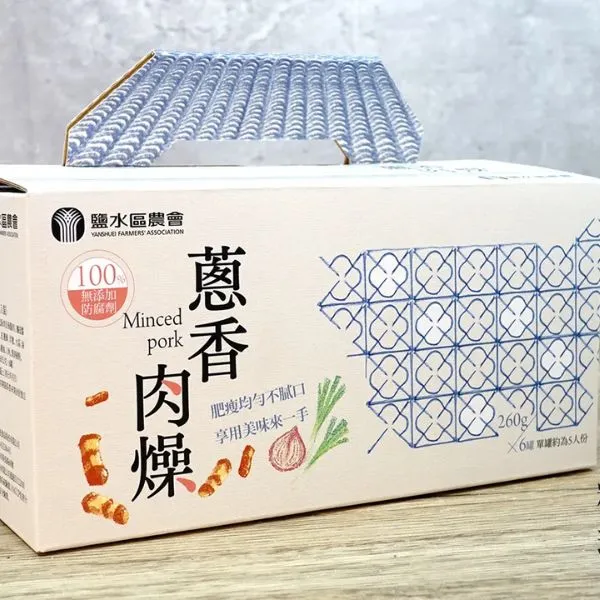新北市農會真情食品館_鹽水蔥香肉燥六入禮盒(260g/6罐)