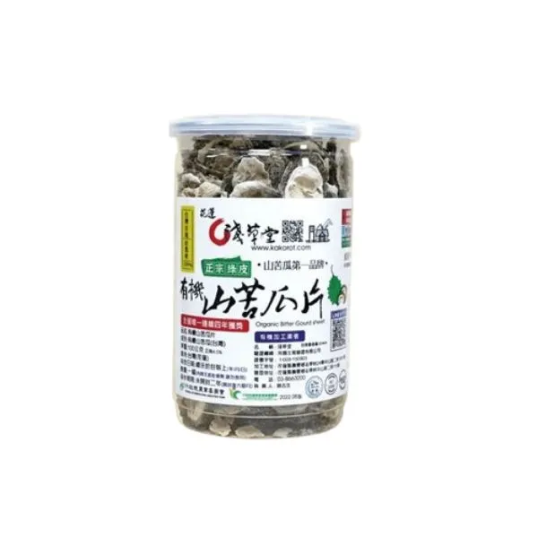 新北市農會真情食品館_淺草堂-有機山苦瓜片(100g/罐)