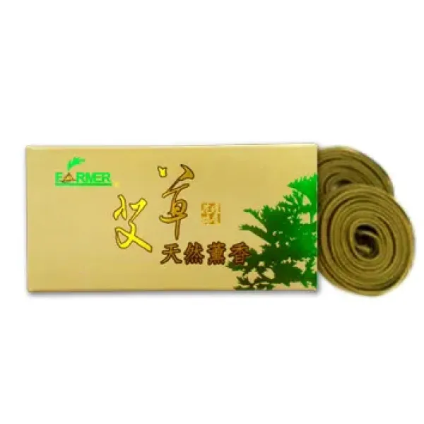 新北市農會真情食品館_艾草薰香(40卷/盒)