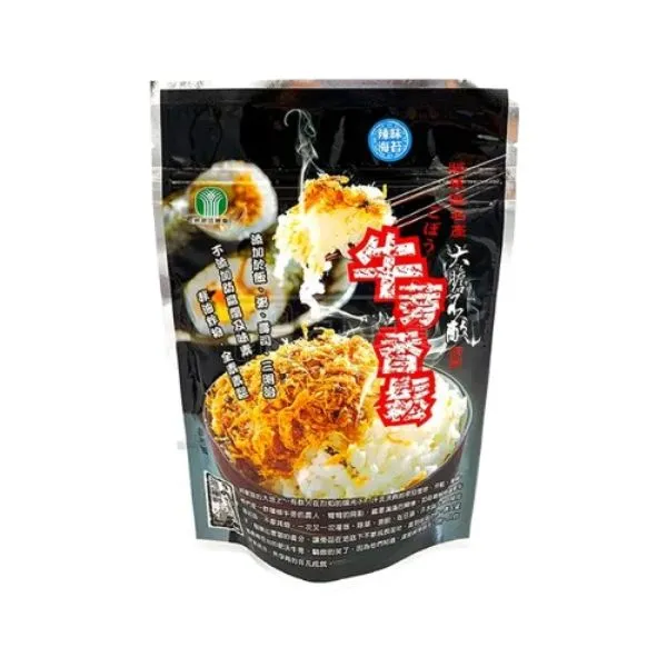 新北市農會真情食品館_將軍牛蒡香鬆-辣味海苔(220g/包)