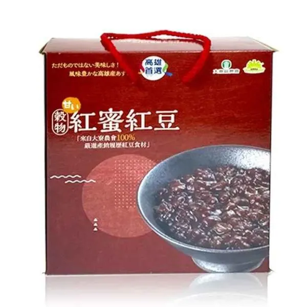 新北市農會真情食品館_大寮蜜紅豆禮盒(200gx8罐入)