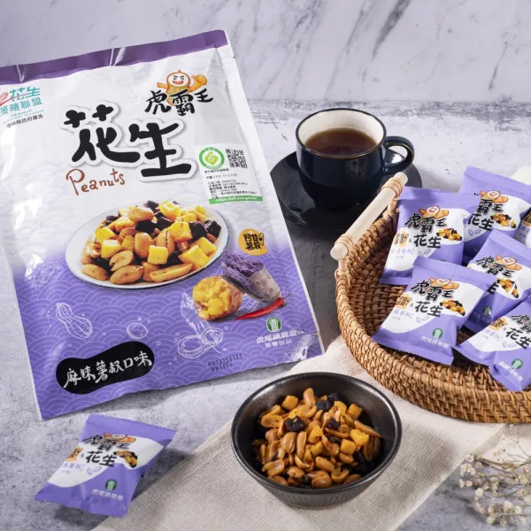 新北市農會真情食品館_虎霸王花生分享包(麻辣薯叔)100g