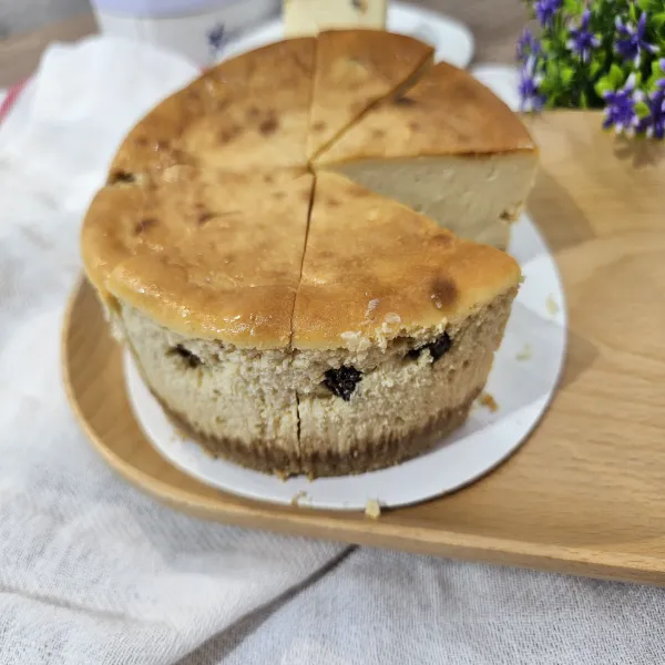 新北市農會真情食品館_花mama烘焙坊-蘭姆葡萄重乳酪蛋糕(500g)★團購人氣商品