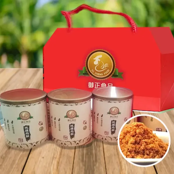 新北市農會真情食品館_『御正童仔雞』(無添加豆粉)純雞肉鬆3罐禮盒