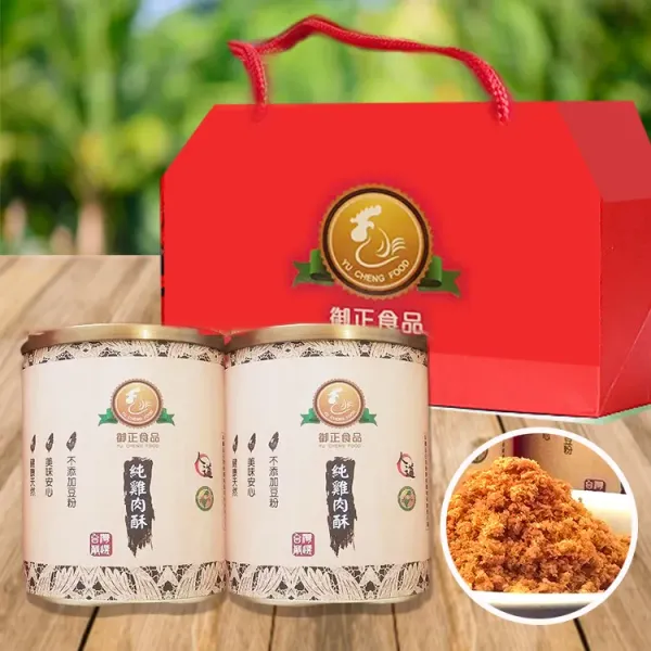 新北市農會真情食品館_御正童仔雞-純雞肉鬆2罐禮盒(無添加豆粉)