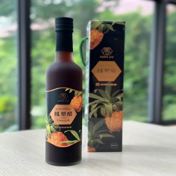 新北市農會真情食品館_新港鄉農會-鳳九鳳梨醋(400mlX2罐)