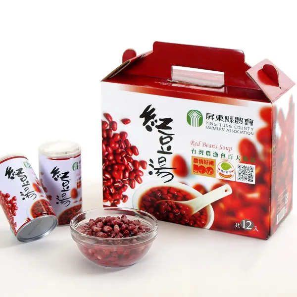新北市農會真情食品館_屏農紅豆湯禮盒(320g X12入)