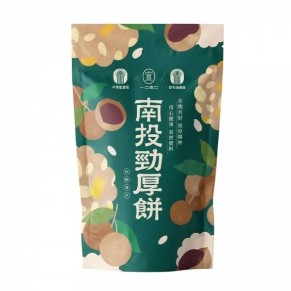 新北市農會真情食品館_草屯鎮農會-南投勁厚餅-桂圓香米(80gx3包)