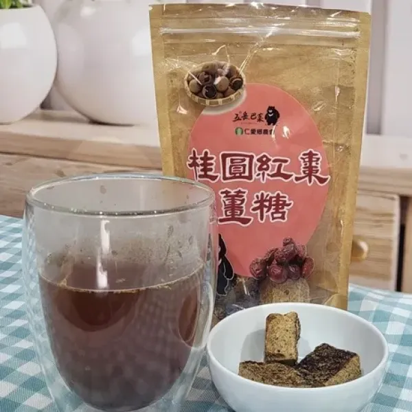 新北市農會真情食品館_五岳巴萊-桂圓紅棗薑糖(100g)