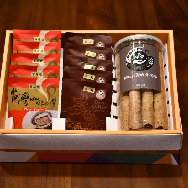 新北市農會真情食品館_啡坊咖啡莊園-山霧雙香禮盒含運組★台灣咖啡★產地直送★