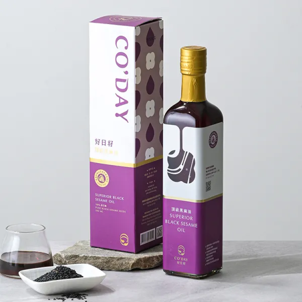 新北市農會真情食品館_好日籽-頂級黑麻油(500ml/瓶)